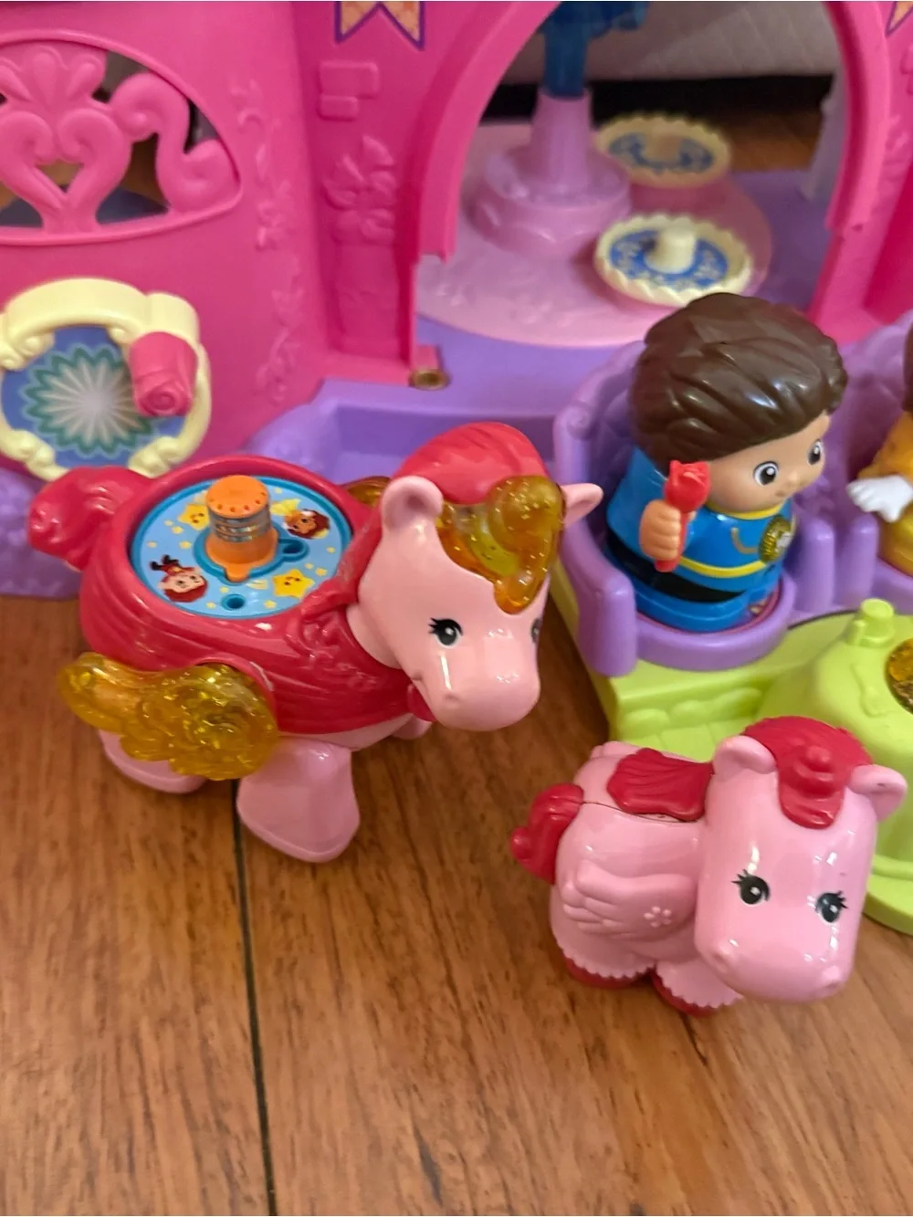 Pink and Purple Princess Castle Playset with Figures